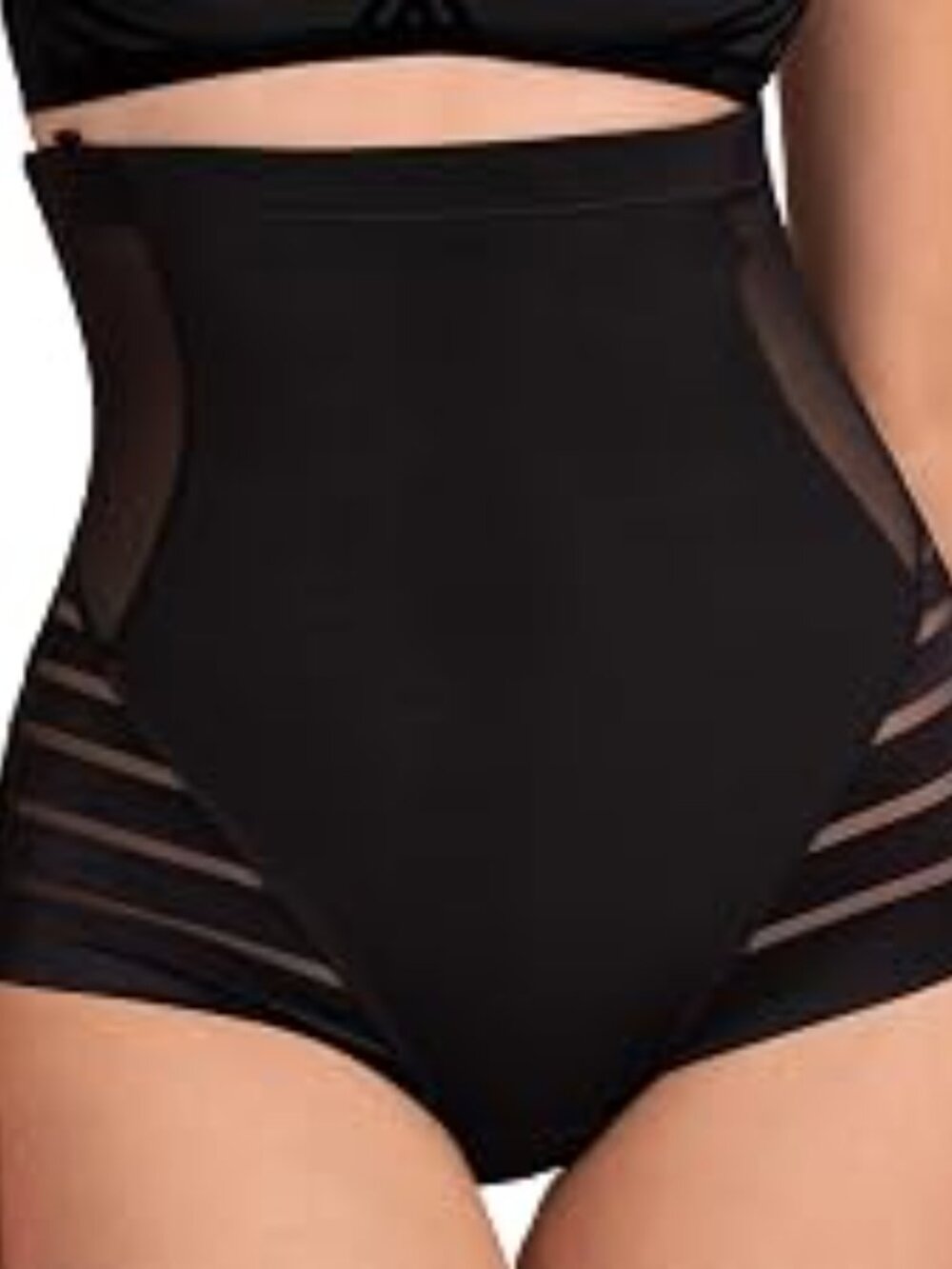 Honeylove Queen Brief Tummy Control Panty Underwear Short Black XL